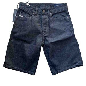 DIESEL Mens Black Denim BustShort 00SPKERS008 Jean Shorts Size 27